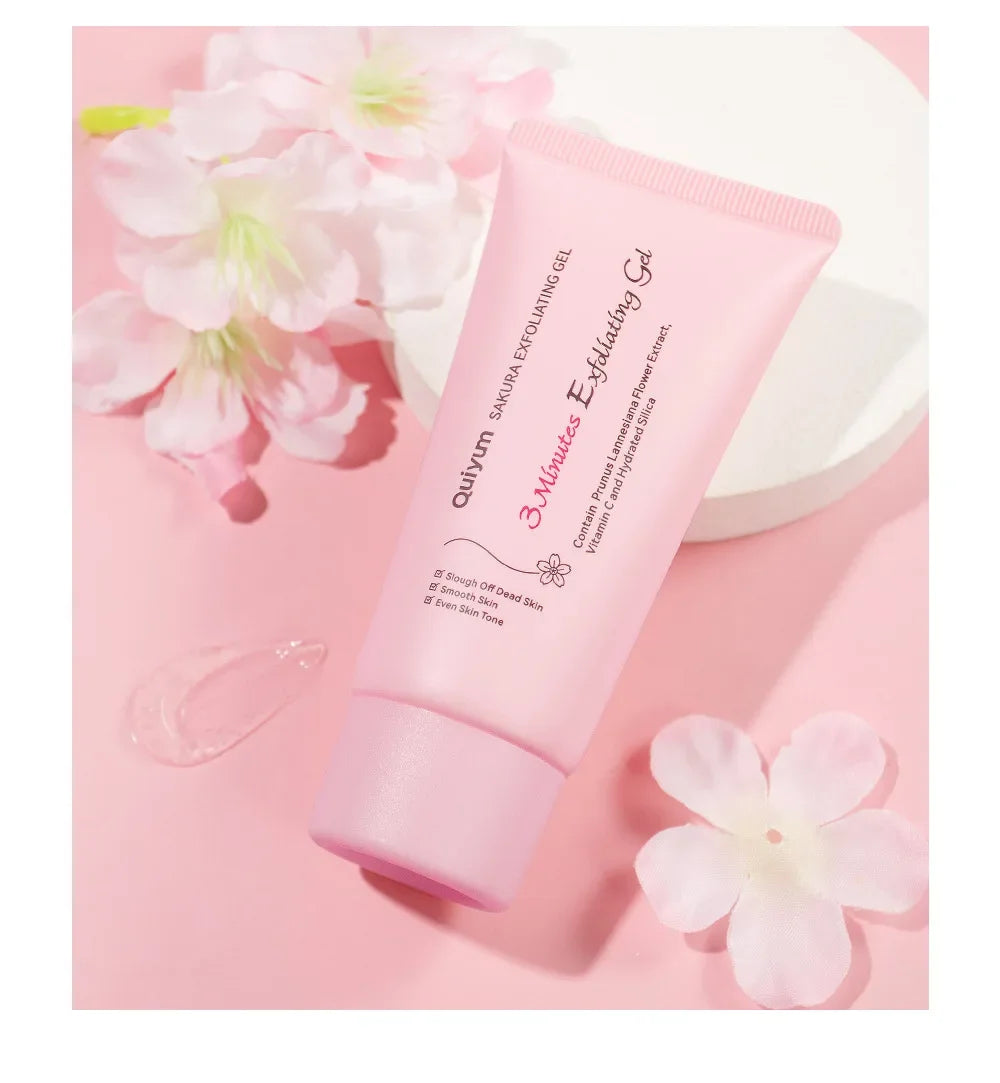 Gel exfoliante facial Sakura: hidratante y nutritivo para una piel radiante