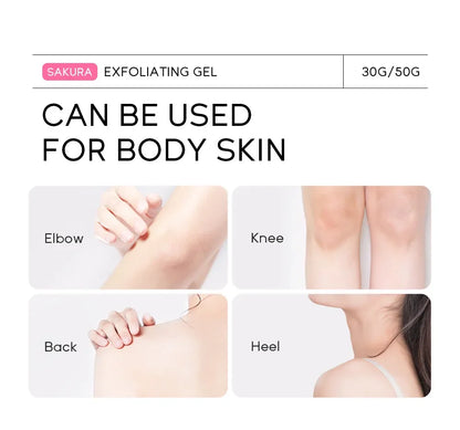 Gel exfoliante facial Sakura: hidratante y nutritivo para una piel radiante