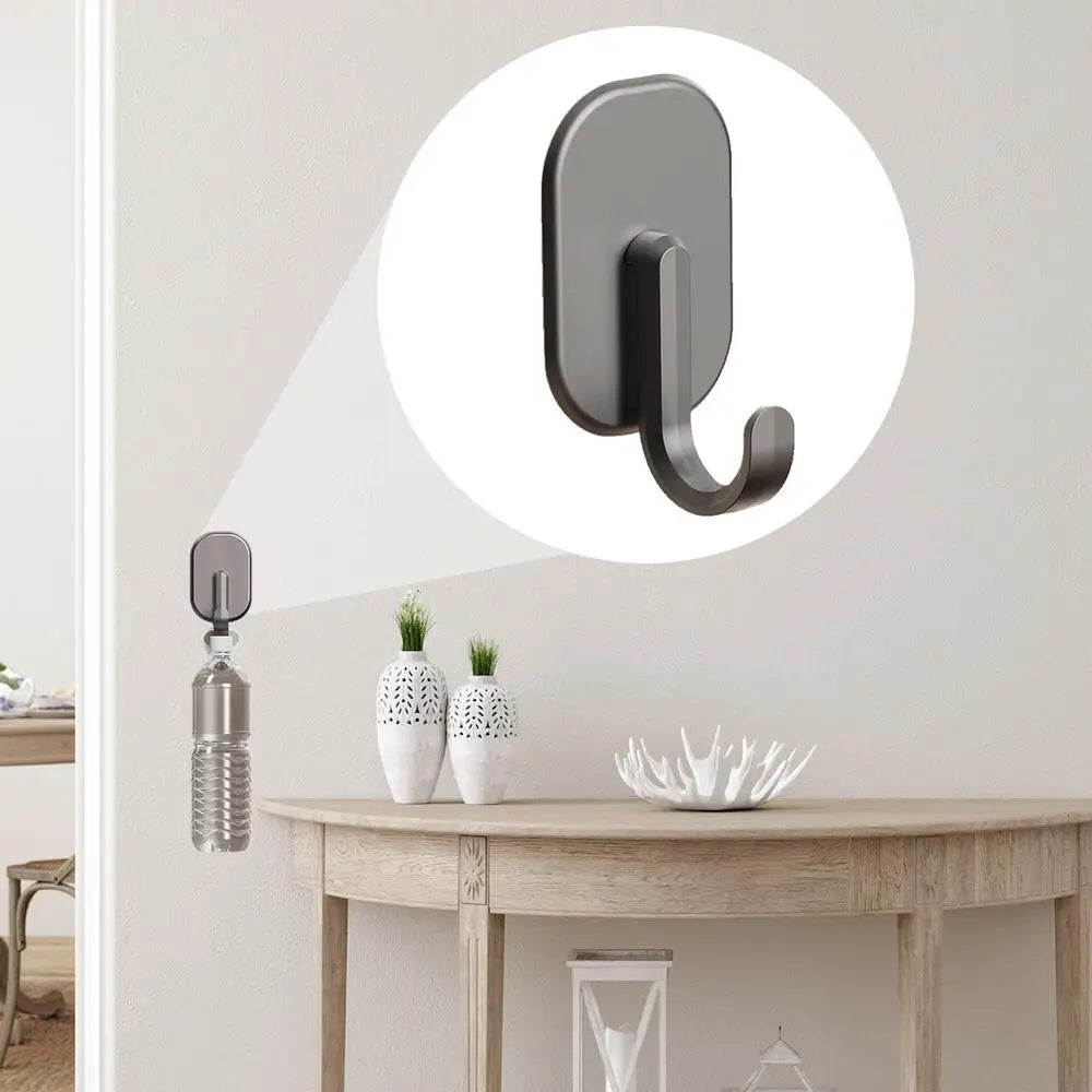 Reinforced Magnetic Hook – Strong Support for Kitchen, Refrigerator, Keys, and Towels | No Drilling Required Installation | Multifunctional Hook for Bathroom and Organization