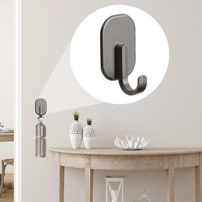 Reinforced Magnetic Hook – Strong Support for Kitchen, Refrigerator, Keys, and Towels | No Drilling Required Installation | Multifunctional Hook for Bathroom and Organization