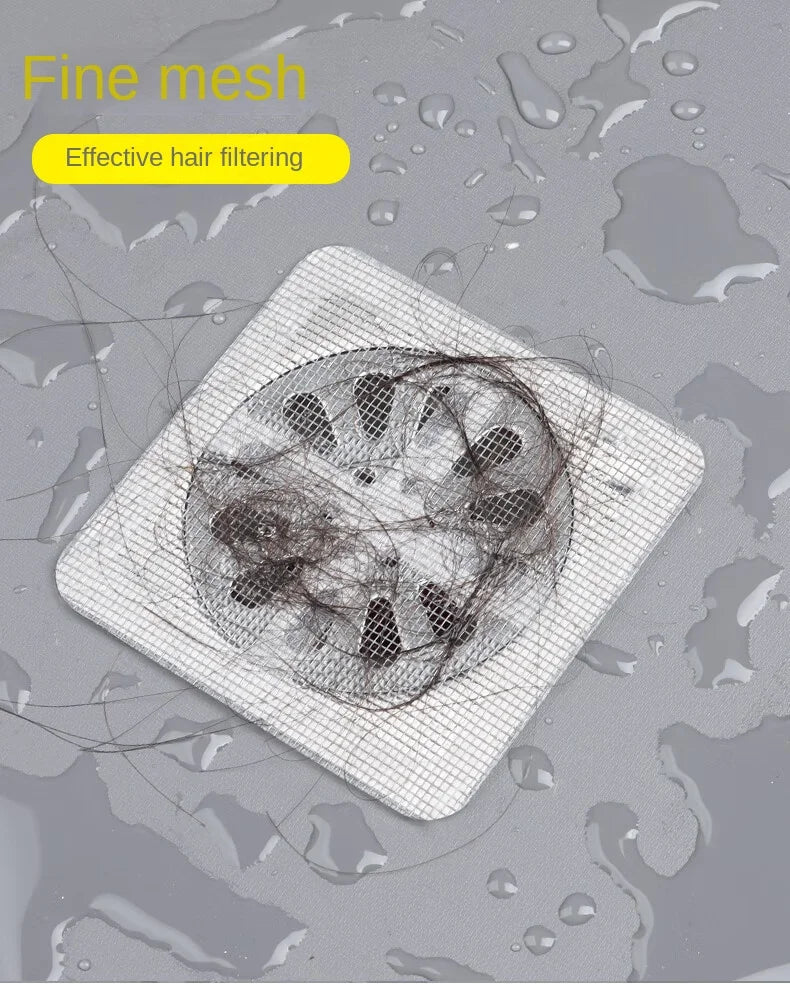 Filtro Adesivo para Pia – Tela Anti-Entupimento para Cozinha e Dreno | Adesivo Prático para Evitar Obstruções