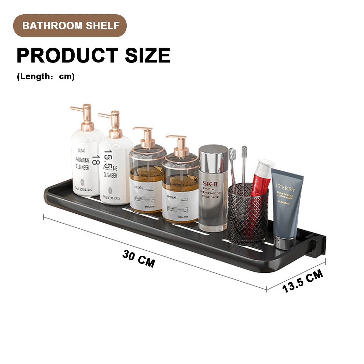 Prateleira Dobrável de Armazenamento para Banheiro – Estante para Banheiro Adequada para Banheiro, Cozinha e Lavanderia, de Parede