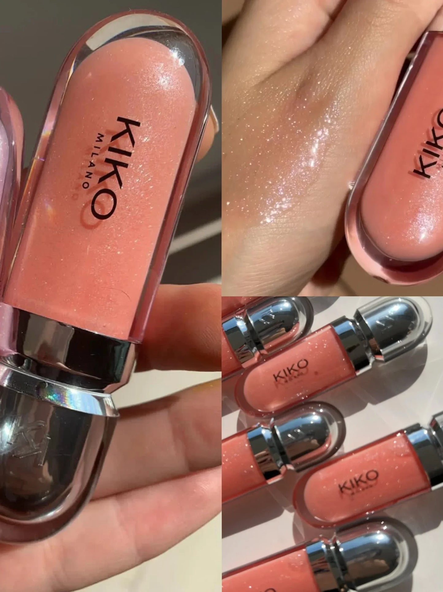 Brillo de labios KIKO 3D Hydra Mirror: brillante, perlado, voluminizador, intransferible