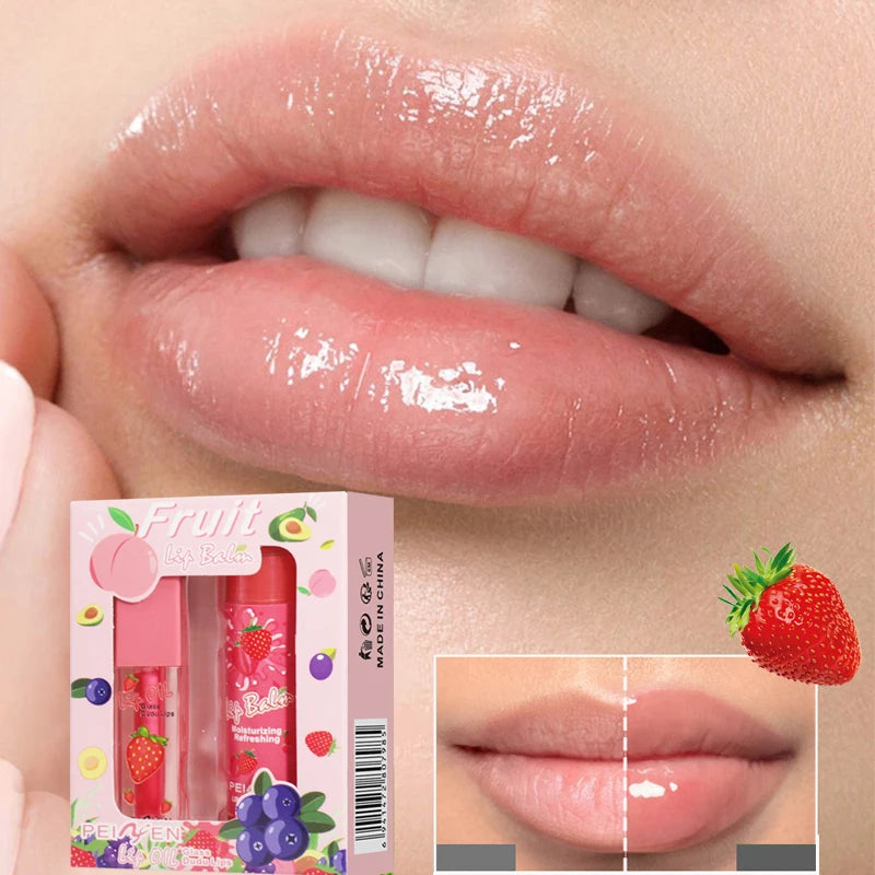 Kit de aceite labial hidratante afrutado