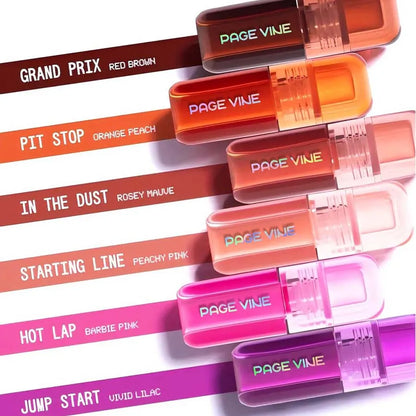 Rubor líquido perlado en 6 colores: resistente al agua y al sudor, efecto natural y duradero.