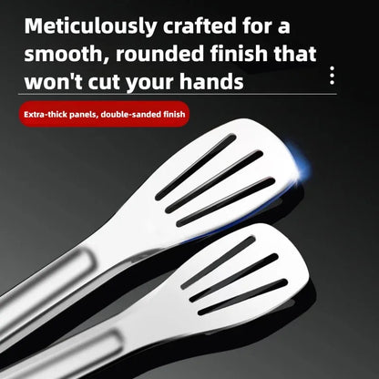 Pinça de Cozinha em Aço Inoxidável | Pinça para Churrasco e Sobremesas | Utensílio Profissional 24cm