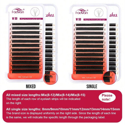 Extensiones de pestañas 5D FADVAN Efecto Visón Volumen