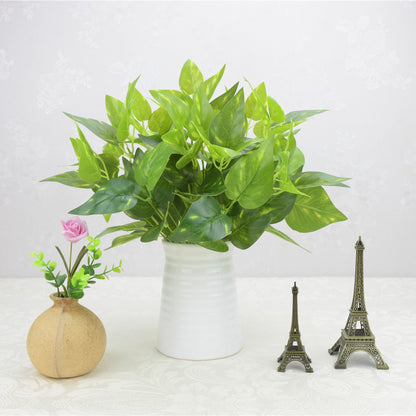 Buquê Único de Flores Artificiais – Planta Verde Artificial, Grama Decorativa, Arranjos para Cerca, Vasos e Decoração