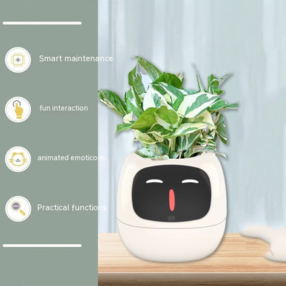 Smart Pot with Expressions and Sensors – Over 49 Expressions, 7 Smart Sensors and AI Chip, Making Plant Growing Easier and More Fun