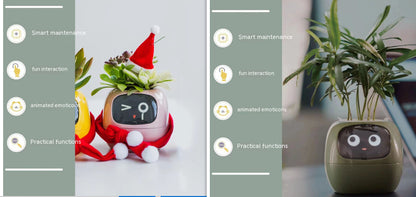 Smart Pot with Expressions and Sensors – Over 49 Expressions, 7 Smart Sensors and AI Chip, Making Plant Growing Easier and More Fun