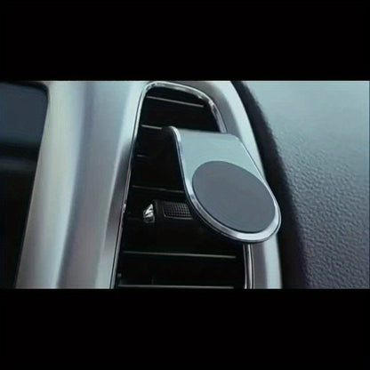 Magnetic Car Phone Holder L-Shaped – Magnetic Smartphone Holder for Automotive Dashboard