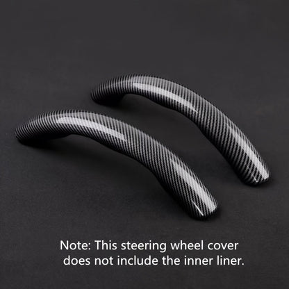 Non-slip Carbon Fiber Steering Wheel Cover – Enhance your driving experience with comfort and style.