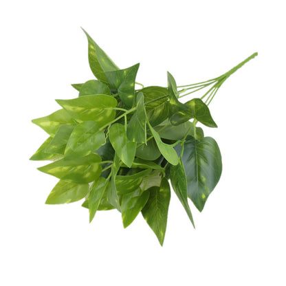 Buquê Único de Flores Artificiais – Planta Verde Artificial, Grama Decorativa, Arranjos para Cerca, Vasos e Decoração